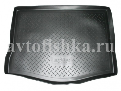 Коврик в багажник Kia Rio седан 2005-2011 полиуретановый, черный, Norplast