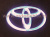 Toyota, светящаяся эмблема на решетку радиатора 75 x 110 мм, комплект 2 шт.