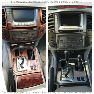 Декоративные накладки салона Lincoln Continental 1998-2002 полный набор, Автоматическая коробка передач, Bench Seats