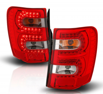 Jeep Grand Cherokee (99-04) фонари задние светодиодные красно-тонированные, комплект 2 шт.